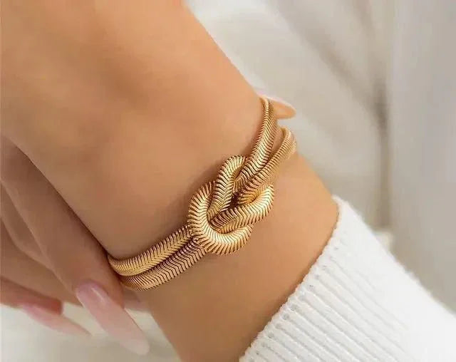 Golden Chain Snake Bracelet